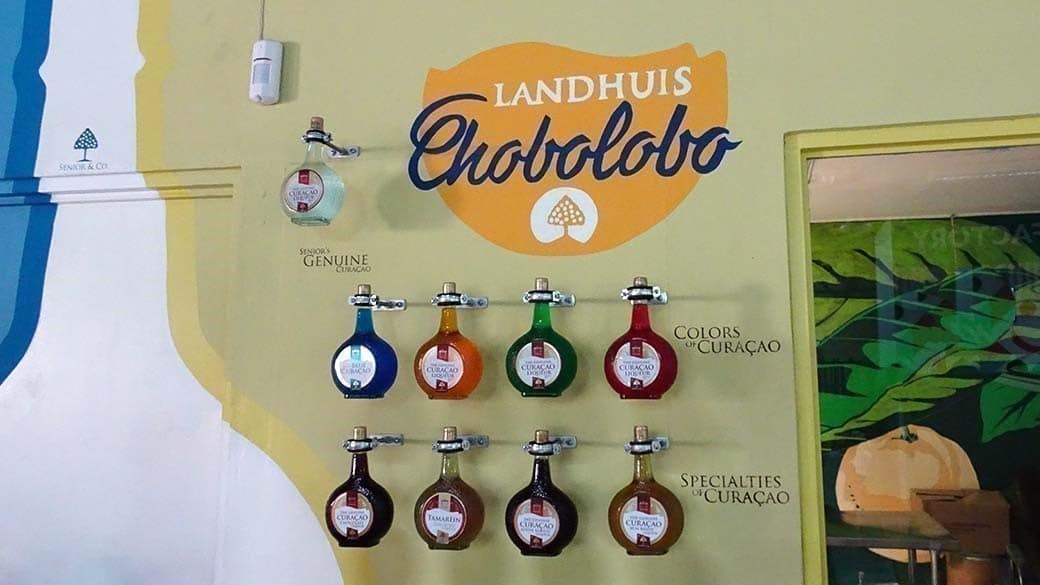 The different types of senior liqueurs at Landhuis Chobolobo