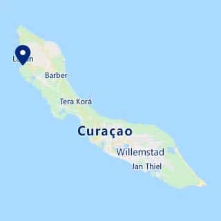 Curacao Map for Playa Santu Pretu