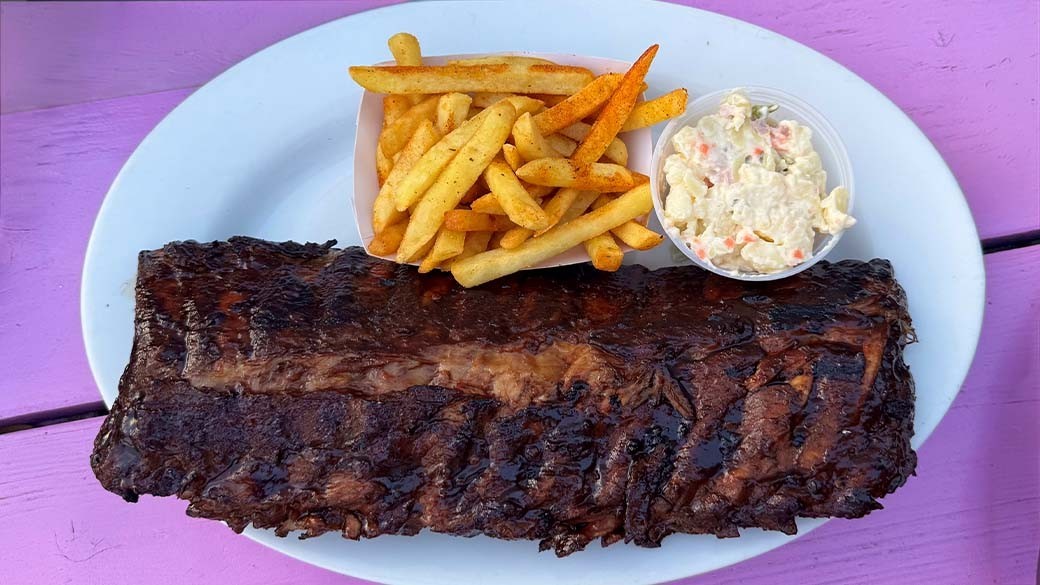 Ribs in the restaurant De Tijd in Curacao