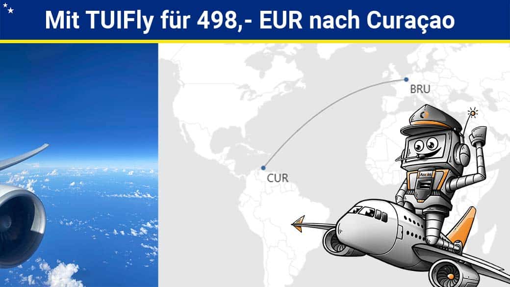 Mit TuiFly für 498 EUR nach Curacao - Flugschnäppchen!