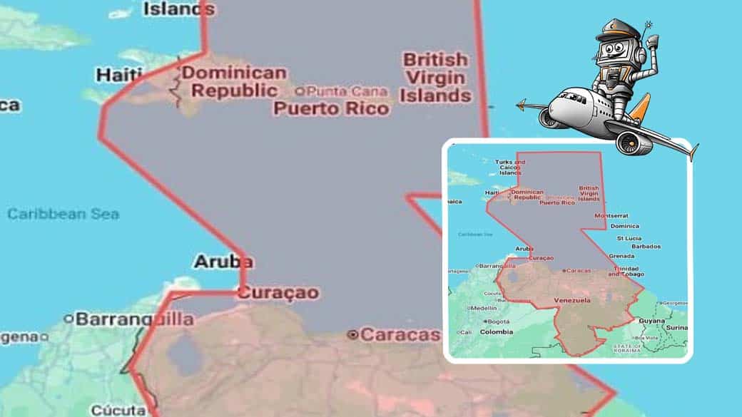 US Luftverkehrswarnung für die südliche Karibik