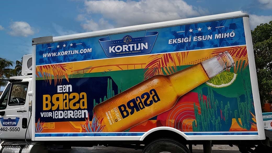 Brasa Bier Truck auf Curacao